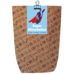 Geschenktüte SUPER MITARBEITER - zum Befüllen
