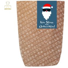 Geschenktüte + Grußkarte KEIN STRESS VOR WEIHNACHTEN