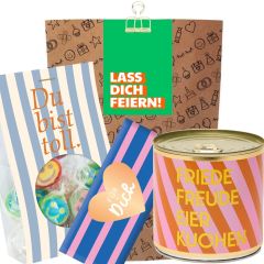 Geschenktüte zum Geburtstag – Geschenkset „Lass dich feiern!“ (Set 7)