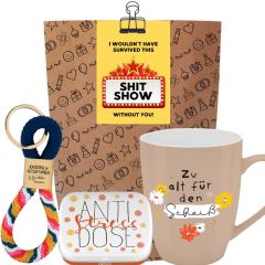 Geschenktüte lustiges Kollegengeschenk „Shit Show“ (Set 7)