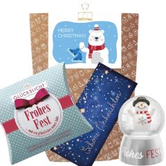 Geschenktüte „Merry Christmas“ – Schöne Kleinigkeit zu Weihnachten (Eisbär Set 1)