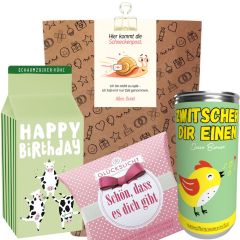 Geschenktüte nachträglich zum Geburtstag „Hier kommt die Schneckenpost!“ (Set 3)