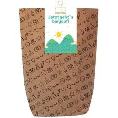 Geschenktüte JETZT GEHT`S BERGAUF! - zum Befüllen