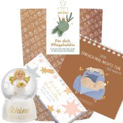 Geschenktüte Weihnachten – Weihnachtsgeschenk für Pflegekräfte / Pflegeheld:in (Set 4)