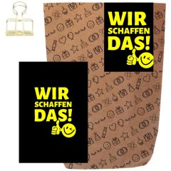 Geschenktüte + Grußkarte WIR SCHAFFEN DAS!