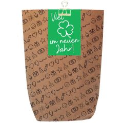 Geschenktüte „Viel Glück im neuen Jahr“ – Geschenkverpackung für Neujahrsgeschenke 