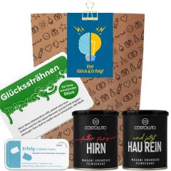 Geschenktüte „Viel Glück & Erfolg“ – Geschenk zur Prüfung oder zum Jobstart (Set 11)