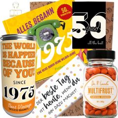 Geschenktüte 50. Geburtstag – Geschenkset „50 Years“ (Set 4)