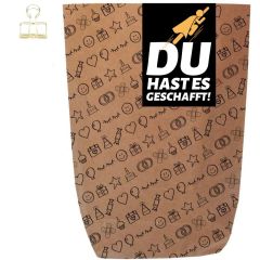 Geschenktüte DU HAST ES GESCHAFFT! - zum Befüllen