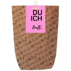 Geschenktüte DU ICH LÄUFT - rosa - zum Befüllen