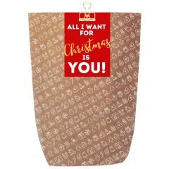 Geschenkverpackung für Weihnachtsgeschenke „All I Want For Christmas Is You!“