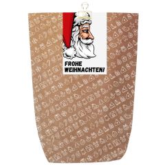 Geschenkverpackung für Weihnachtsgeschenke „Frohe Weihnachten“ (Motiv Weihnachtsmann)