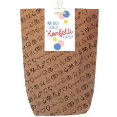 Geschenktüte zum Geburtstag – „Für dich soll`s Konfetti regnen“ – zum Befüllen