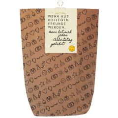 Geschenktüte Abschied „Wenn aus Kollegen Freunde werden“ – zum Befüllen