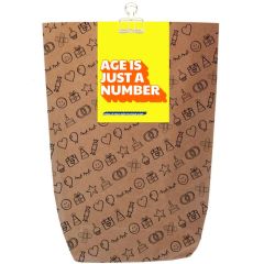 Geschenktüte „Age is just a number“ – zum Befüllen