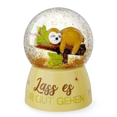Glitzerkugel „Lass es dir gut gehen“ - Kleines Geschenk zum Entspannen