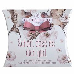 Glückslicht SCHÖN, DASS ES DICH GIBT - Motiv Vögel