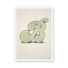 Postkarte Buchstabe B