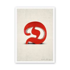 Postkarte Buchstabe D