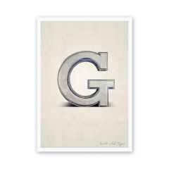 Postkarte Buchstabe G