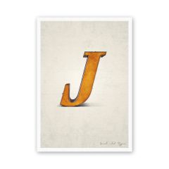 Postkarte Buchstabe J
