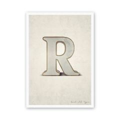 Postkarte Buchstabe R