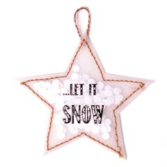 Anhänger Konfettistern LET IT SNOW