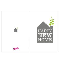 Personalisierbare Grußkarte HAPPY NEW HOME