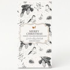 Handgeschöpfte Vollmilchschokolade 100g „Merry Christmas“ – Bake Affair