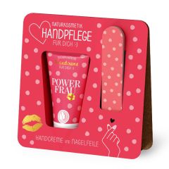 Pflegeset „Powerfrau“ - Kleine Geschenkidee für Kollegin oder Freundin