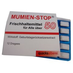 Kaugummis MUMIEN-STOP Ü 50