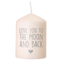 Kerze LOVE YOU TO THE MOON AND BACK