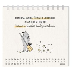Mini-Kalender 2026 Man muss mit allem rechnen