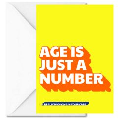 Minicard AGE IS JUST A NUMBER