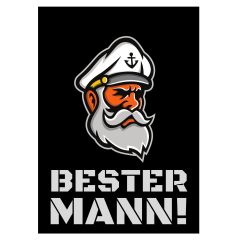 Minicard BESTER MANN! - Motiv Captain
