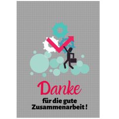 Minicard DANKE FÜR DIE ZUSAMMENARBEIT - First Edition