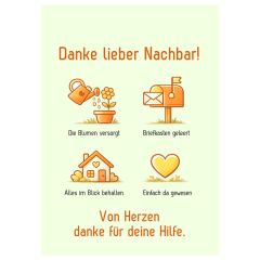 Minicard „Danke lieber Nachbar“ – NEW