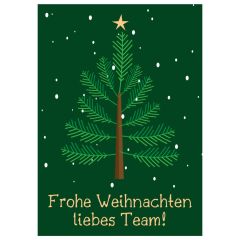 Minicard FROHE WEIHNACHTEN LIEBES TEAM!