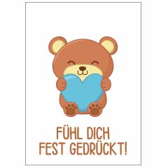 Minicard FÜHL DICH FEST GEDRÜCKT!