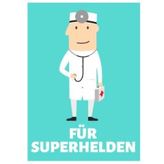 Minicard FÜR SUPERHELDEN - Ärzte
