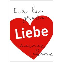 Minicard FÜR DIE GROSSE LIEBE