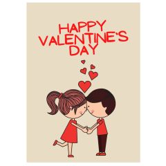 Minicard HAPPY VALENTINE`S DAY