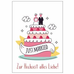 Geschenktüte JUST MARRIED - zum Befüllen
