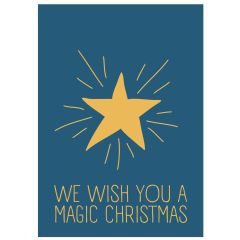 Minicard WE WISH YOU A MAGIC CHRISTMAS