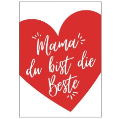 Minicard MAMA DU BIST DIE BESTE!