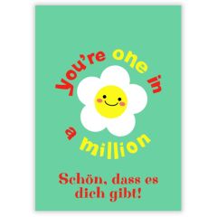 Geschenktüte YOU`RE ONE IN A MILLION! - zum Befüllen