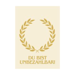 Minicard XS - DU BIST UNBEZAHLBAR!