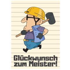 Minicard GLÜCKWUNSCH ZUM MEISTER!