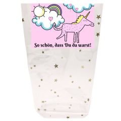 Mitgebseltüte SO SCHÖN, DASS DU DA WARST - EINHORN - zum Befüllen
