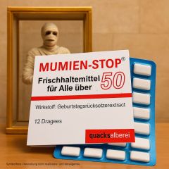 Kaugummis MUMIEN-STOP Ü 50